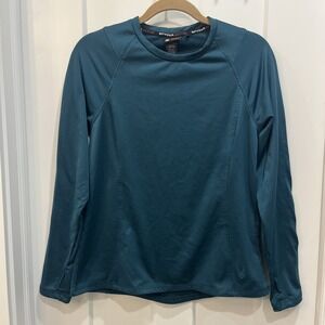 Spyder‎ Women's Long Sleeve Fleece Lining Thumbholes Peacock Green Size Medium